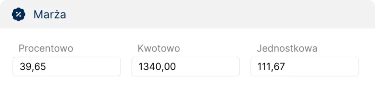 Wyliczanie marży w systemie bs4