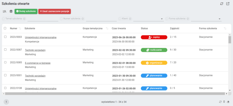 kartoteka szkoleń w systemie bs4 mentor