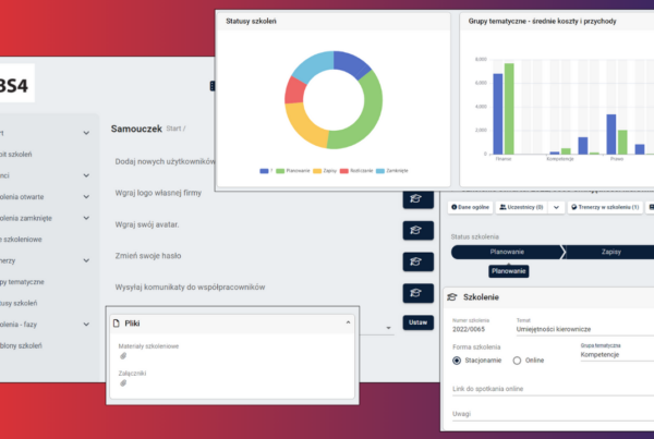 Darmowe demo dla firm szkoleniowych bs4 mentor. Interfejs programu.